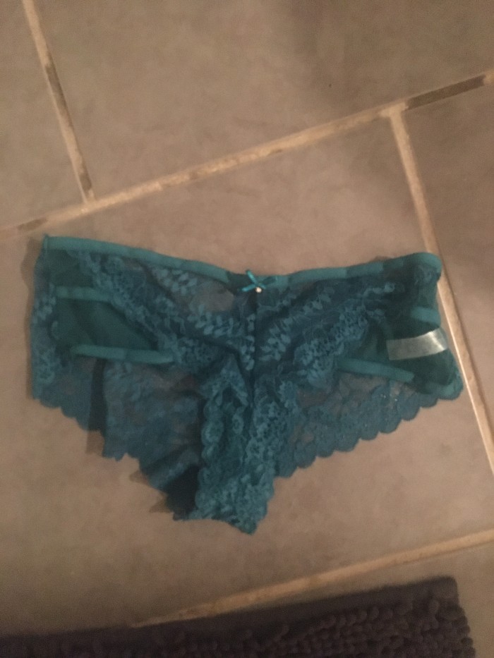 S**y Used Lacey Green Panties See Through