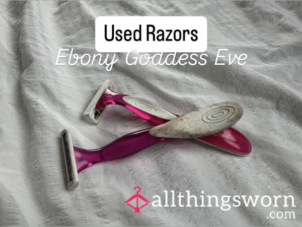 USED Old Shaving Razors From Ebony Goddess Eve 🪒