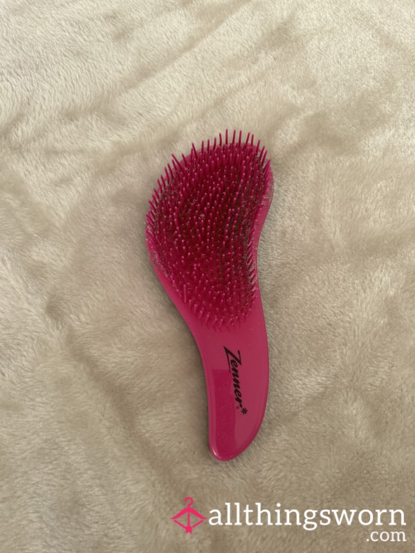 Used Pink Hairbrush