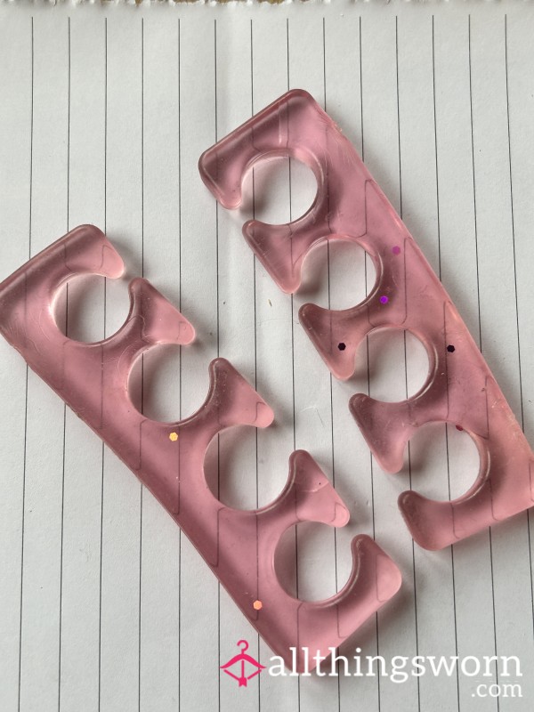 Used Pink Jelly Toe Separators