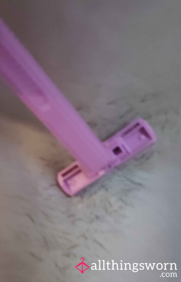 Used Pink Shaving Razor