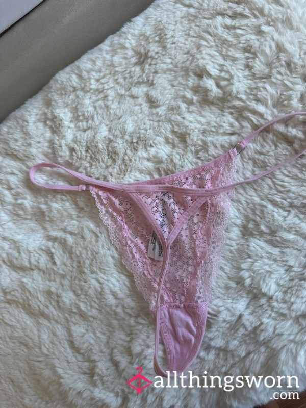 Used Pink Thong