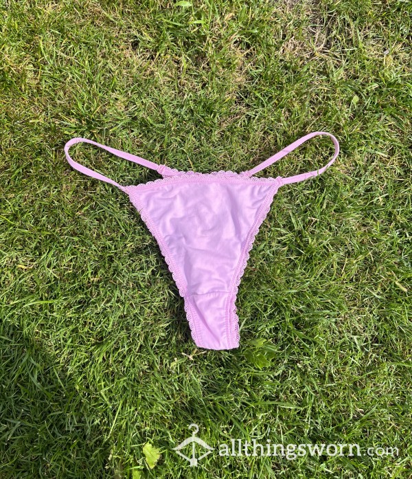 Used Pink Thong