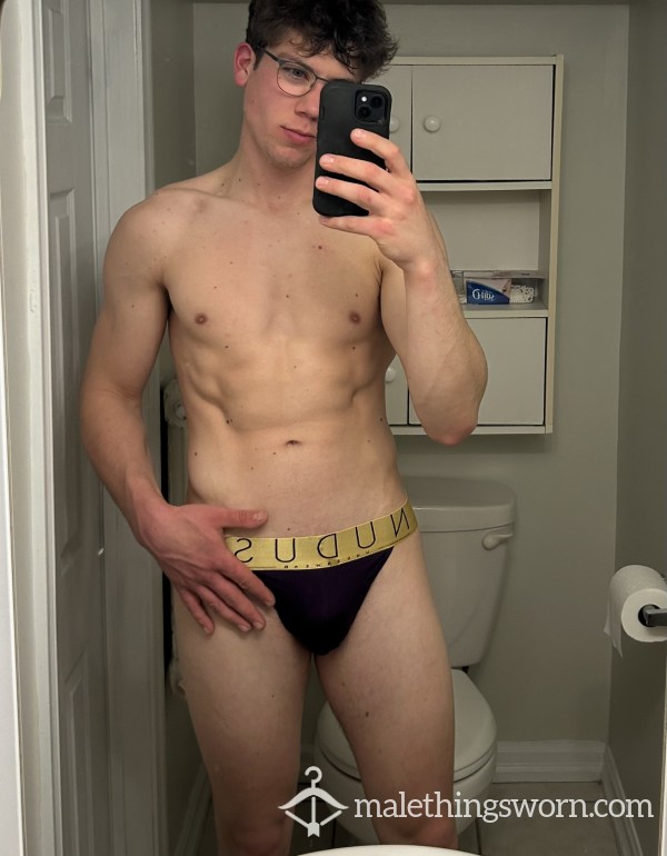 Used Purple Jockstrap Waiting To Be Customized