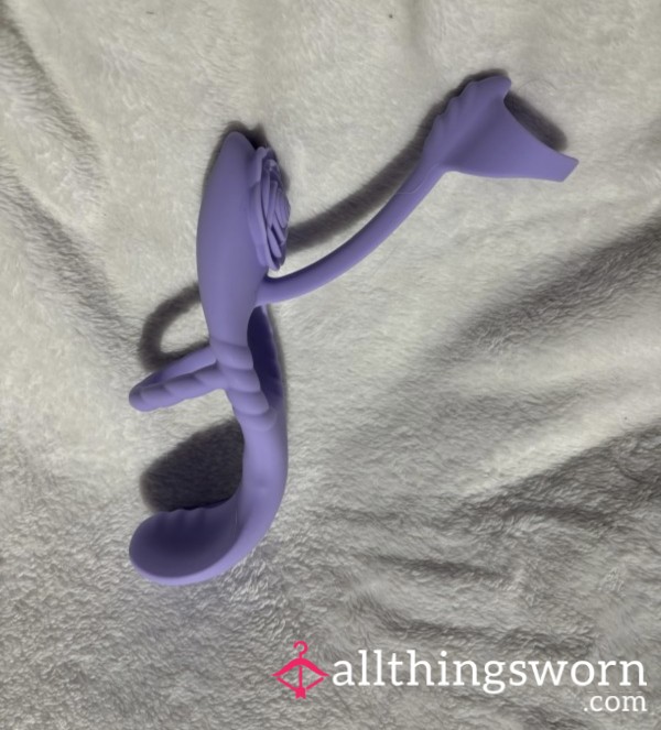 Used Purple Vibrating C*ck Ring