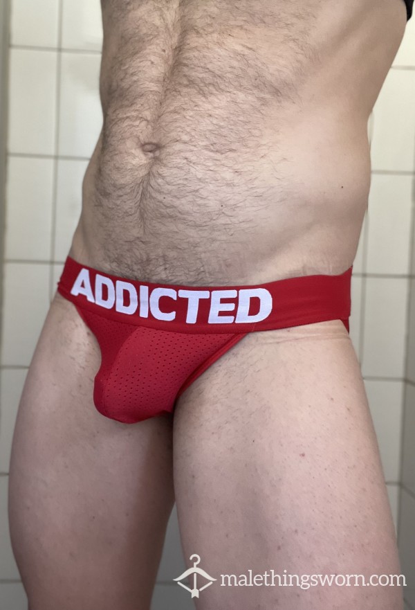 Used Red Addicted Jockstrap