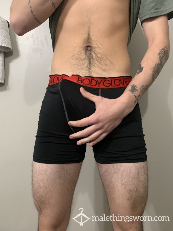 Used Red And Black Bodyguard Boxer Briefs