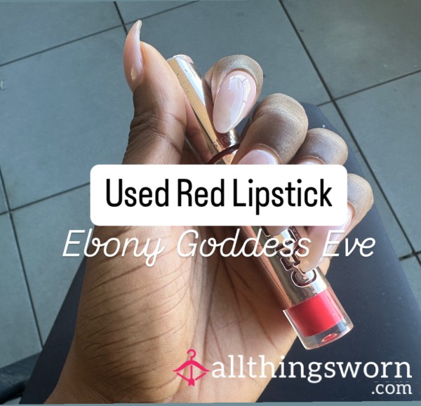 USED Red Lipstick From Ebony Goddess Eve 💋