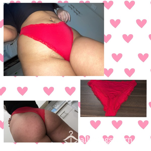 Used Red Panties