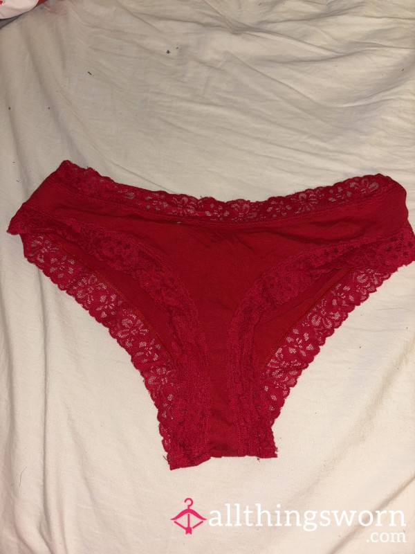 Used Red Panties