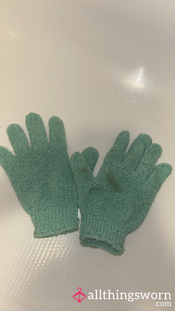 Used Shower Gloves