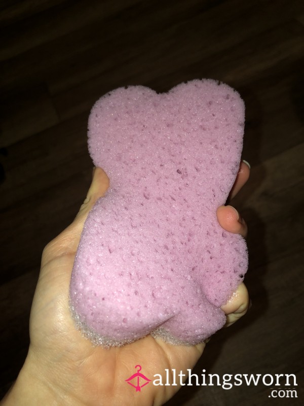 🚿 🧽 Used Shower Sponge, Used Often In Shower 🧼