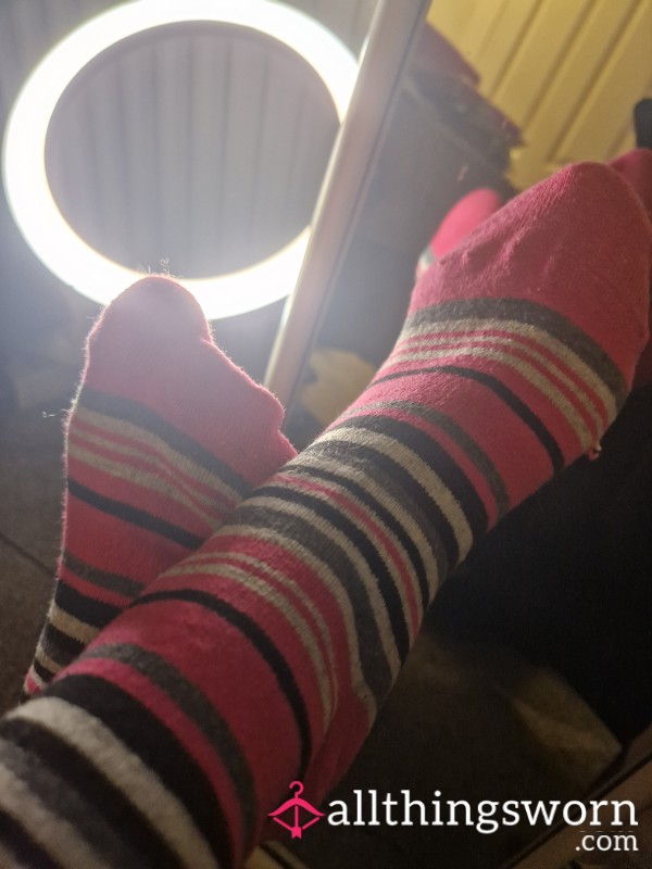 USED SOCKS. Busy 12 Hour Day On My Feet Ahead 😫