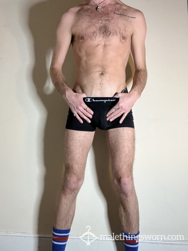 Sport Black Champion Boxers