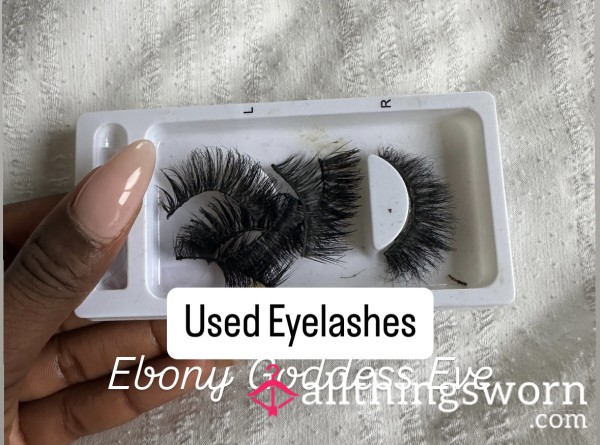 USED Strip Club Eyelashes From Ebony Goddess Eve 💄