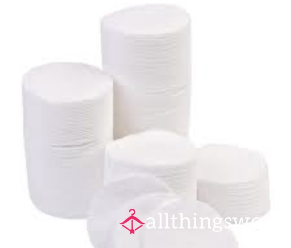 Used Sweaty Cotton Pads