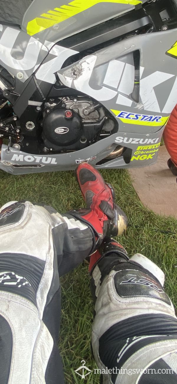 Used Sweaty Race Boots