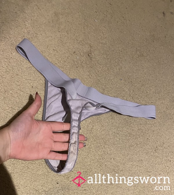 Used Today Sweaty Discharge Thong