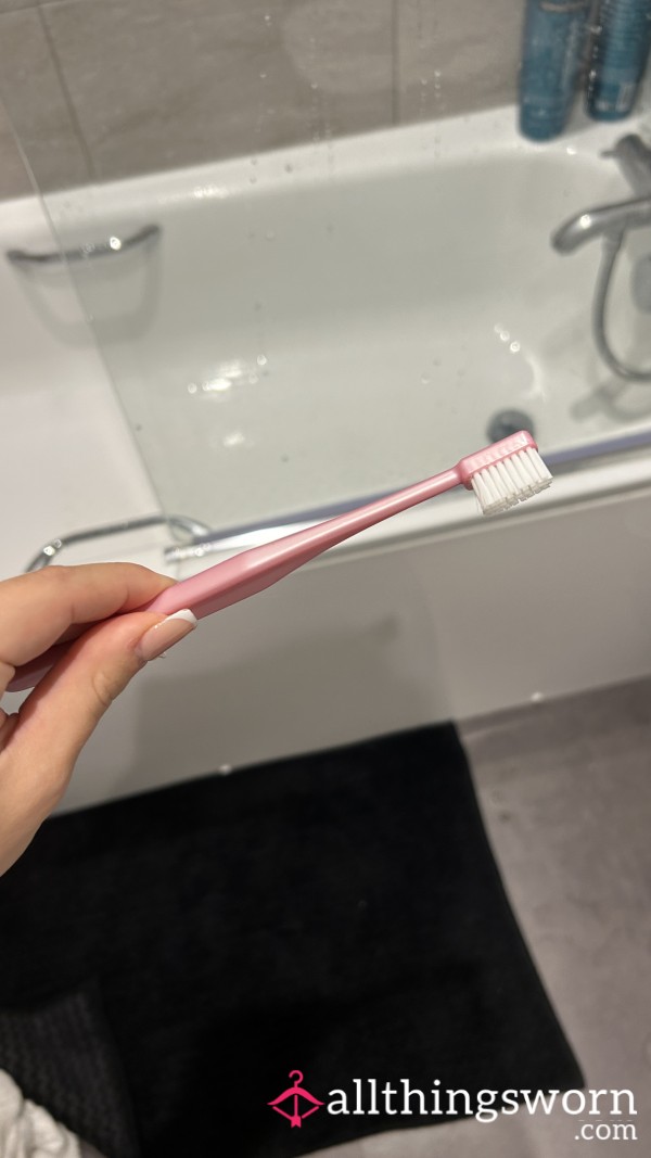 Used Tooth Brush By Teen Blonde