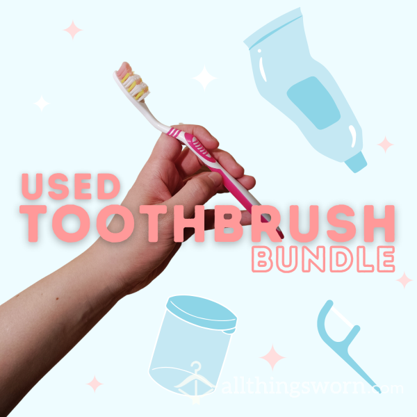 Used Toothbrush Bundle 🦷 Sp*t Vial & Floss Picks 💦