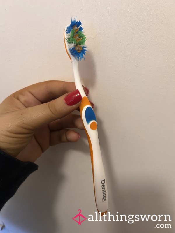 Used Toothbrush-used Everyday-well Used