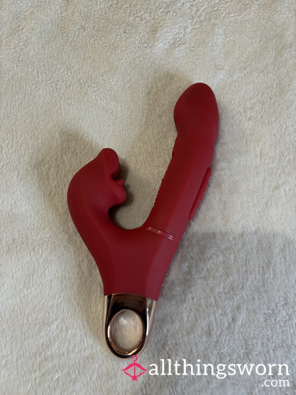 Used Vibrating & Biting G Spot Vibrator Di**o S** Toy