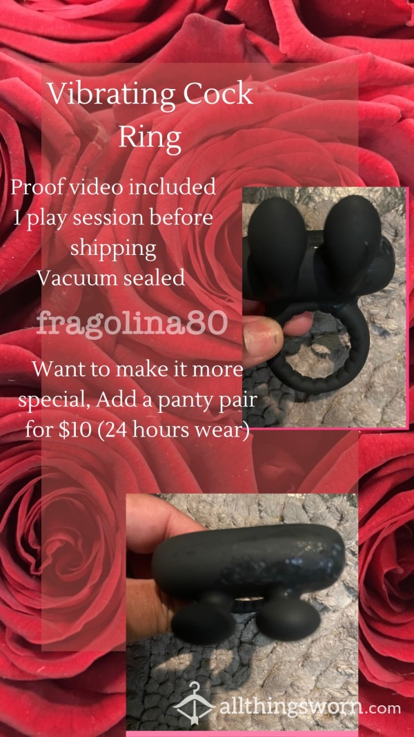 Used Vibrating C*ck Ring