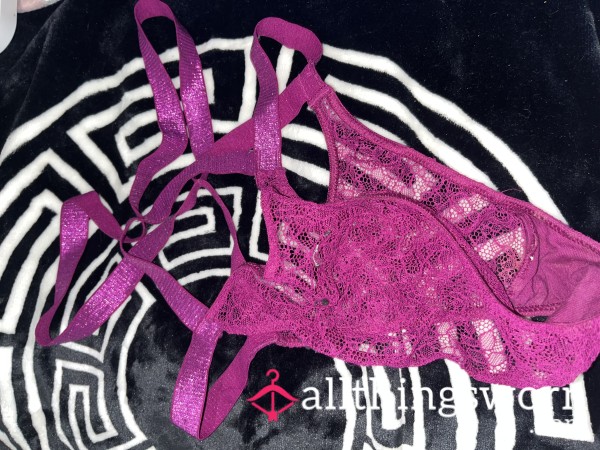 Used Victoria Secret Pink/purple Thongs