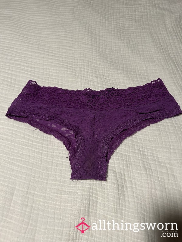 Used Victoria Secret Purple Panties Size S