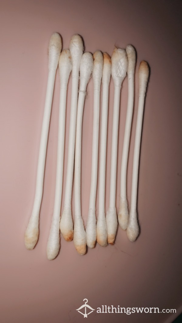 Used Waxy Cotton Buds