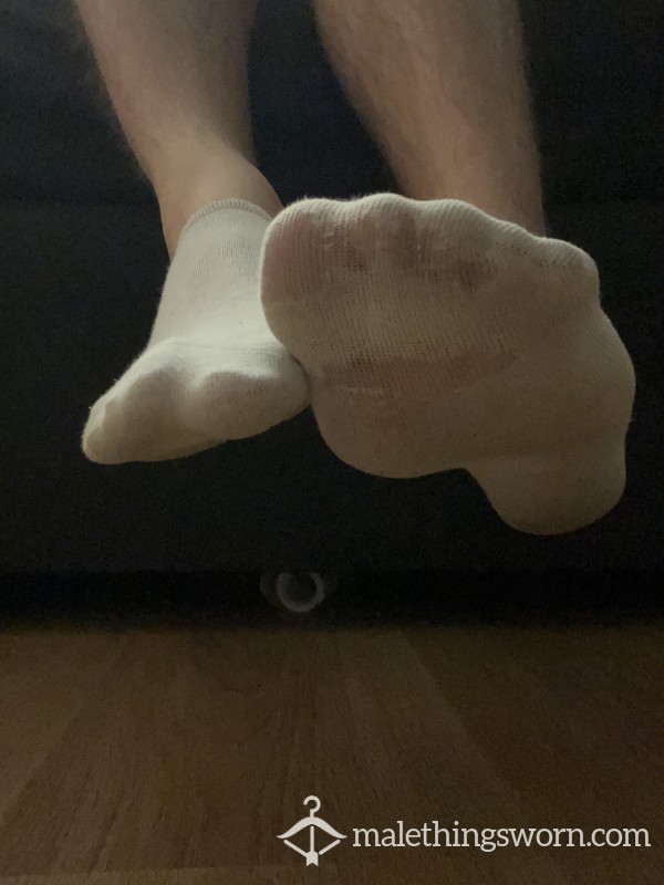 Used White Ankle Socks