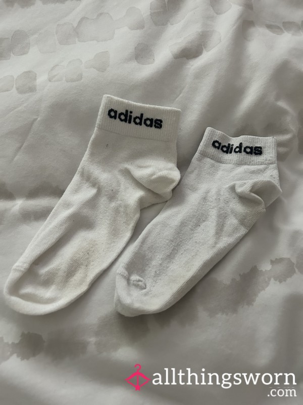 Used White Ankle Socks