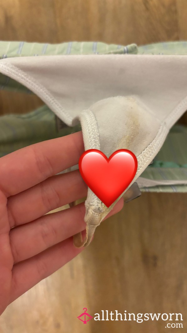 Used White G-String VS XS