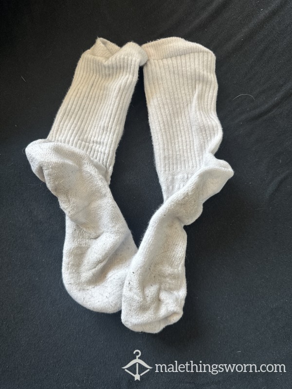 Used White Gym Socks