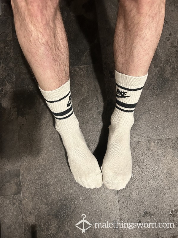 Used White Nike Gym Socks