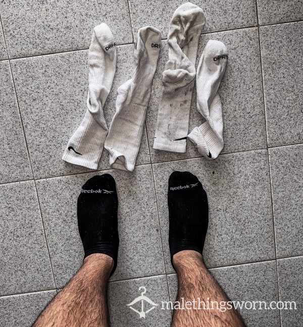 Used White Nike Socks