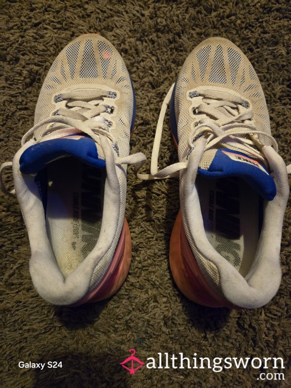 Used White Nikes Sneakers Worn Gym Shoes