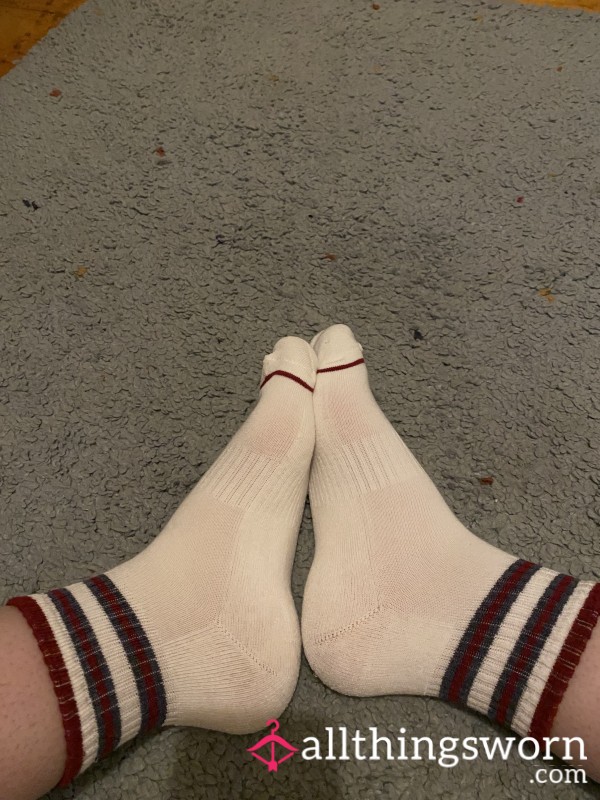 Used White Sports Socks