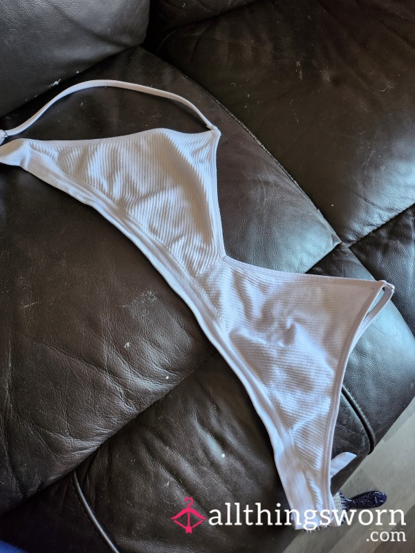 Used *white*gym Bra