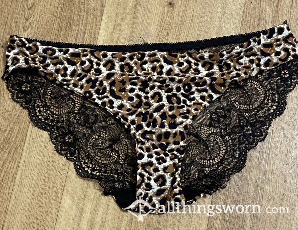 Used Women’s Animal Print Lace Panties