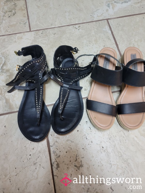 Used Worn Goddess Summer Sandals