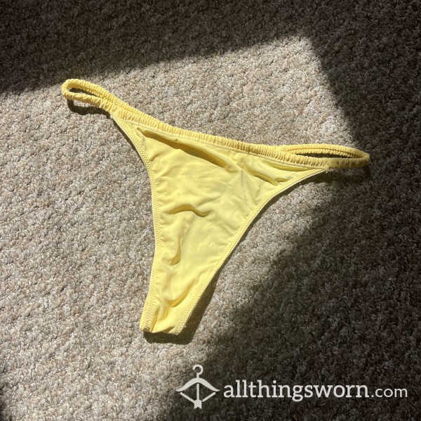 Used Yellow Thong