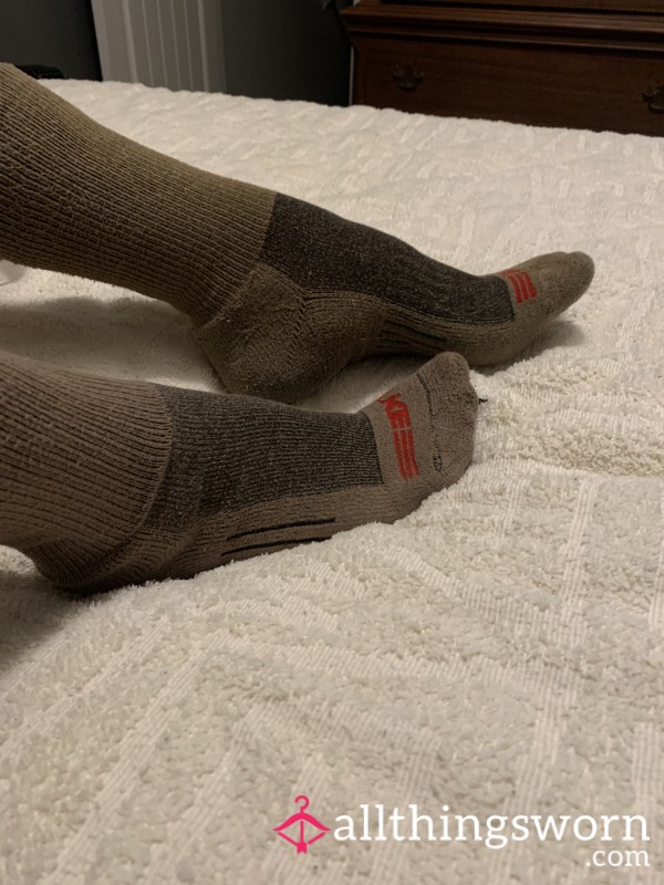 USMC ACTIVE SWEATY WELL WORN BOOT SOCKS