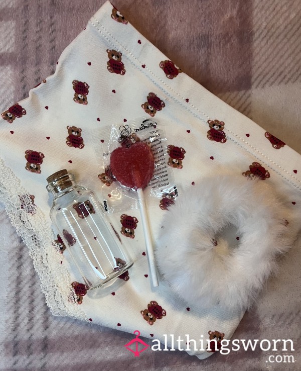 💝 Blondie Bundle 💌 Panties, 10ml Vial, Pu**y Pop, Stuffed Scrunchie + 2 Min Video 🧸💘 £50 —  ˚⊹ ₊ ‧