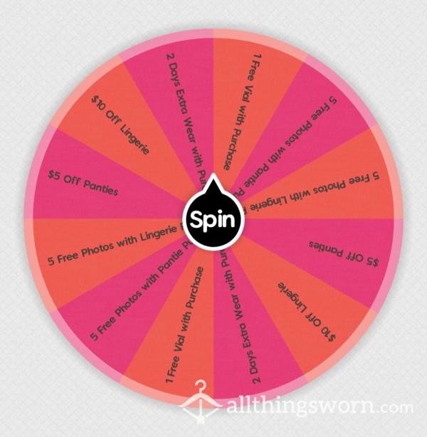 Valentines Day Discount Wheel