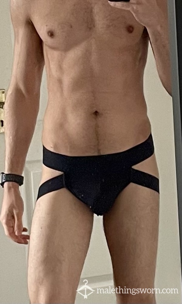 Valentines Jock Strap In Black