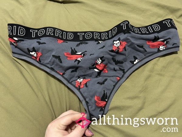 ~VAMPIRE DOG PATTERN COTTON THONG~