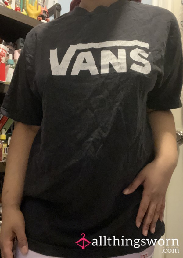 Vans Black Well Worn Top T-shirt Size XL