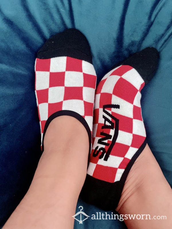 Vans Red Checkerboad Used Socks