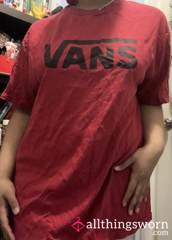 Vans Size XL Red Top T-shirt Tee